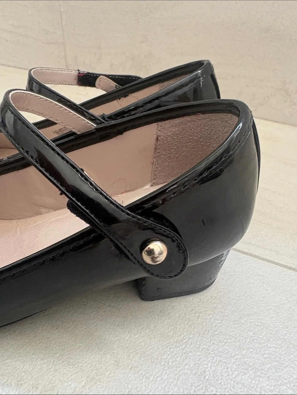 The Children's Place Black Patent Mary Jane Dress Shoes with Bow